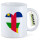 Kaffeetasse Zentralafrikanische Republik Flagge Herz 330ml