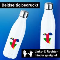 Trinkflasche Zentralafrikanische Republik Flagge Herz...
