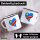Emaille Tasse Kongo Flagge Herz 300ml Vintage