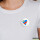 Button Kongo Flagge Herz rund