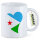 Kaffeetasse Dschibuti Flagge Herz 330ml