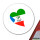 Aufkleber Äquatorialguinea Flagge Herz 10cm Sticker