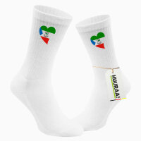 Unisex Socken Äquatorialguinea Flagge Herz Baumwolle