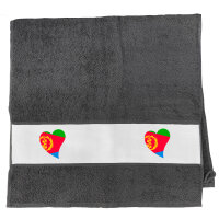 Handtuch Eritrea Flagge Herz 50x100cm