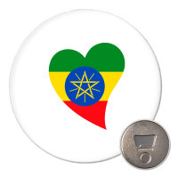 Magnet Äthiopien Flagge Herz 59mm...