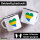 Emaille Tasse Gabun Flagge Herz 300ml Vintage