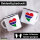 Emaille Tasse Gambia Flagge Herz 300ml Vintage