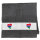 Handtuch Gambia Flagge Herz 50x100cm
