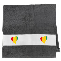 Handtuch Guinea Flagge Herz 50x100cm