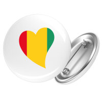 Button Guinea Flagge Herz Anstecker