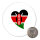 Magnet Kenia Flagge Herz 59mm Kühlschrankmagnet Flaschenöffner