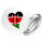 Button Kenia Flagge Herz Anstecker