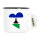 Emaille Tasse Lesotho Flagge Herz 300ml Vintage Emaille Becher