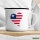 Emaille Tasse Liberia Flagge Herz 300ml Vintage Emaille Becher