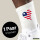 Socken Liberia Flagge Herz Größe 37/46 White Motiv Tennissocken