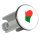 Waschbeckenstöpsel Madagaskar Flagge Herz 4cm Abflussstopfen
