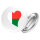 Button Madagaskar Flagge Herz