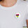 Button Mauritius Flagge Herz Anstecker