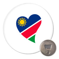 Magnet Namibia Flagge Herz 59mm...