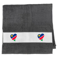 Handtuch Namibia Flagge Herz 50x100cm
