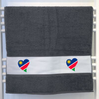 Handtuch Namibia Flagge Herz 50x100cm
