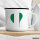Emaille Tasse Nigeria Flagge Herz 300ml Vintage Emaille Becher
