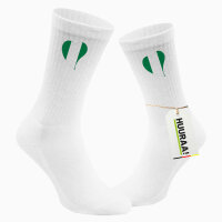 Socken Nigeria Flagge Herz Größe 37/46 White...
