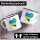 Emaille Tasse Ruanda Flagge Herz 300ml Vintage Emaille Becher