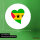 Aufkleber Sao Tome und Principe Flagge Herz 10cm Sticker