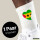 Socken Sao Tome und Principe Flagge Herz Größe 37/46 White Motiv Tennissocken