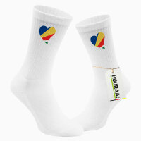 Socken Seychellen Flagge Herz Größe 37/46...