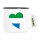 Emaille Tasse Sierra Leone Flagge Herz 300ml Vintage Emaille Becher