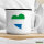 Emaille Tasse Sierra Leone Flagge Herz 300ml Vintage Emaille Becher