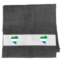 Handtuch Sierra Leone Flagge Herz 50x100cm