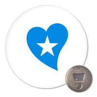 Magnet Somalia Flagge Herz 59mm Kühlschrankmagnet Flaschenöffner