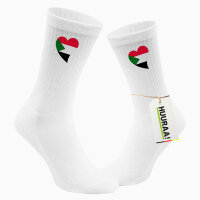 Socken Sudan Flagge Herz Gr&ouml;&szlig;e 37/46...