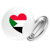 Button Sudan Flagge Herz Anstecker