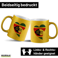 Glitzertasse Swasiland Flagge Herz 330ml