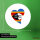 Aufkleber Swasiland Flagge Herz 10cm Sticker