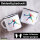 Emaille Tasse Padel Tennis bunte Silhouette 300ml Vintage Emaille Becher