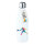 Edelstahl-Trinkflasche Padel Tennis bunte Silhouette 500ml Wasserflasche