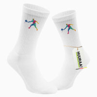 Unisex Socken Padel Tennis bunte Silhouette Baumwolle