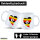 Kaffeetasse Uganda Flagge Herz 330ml