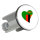 Waschbeckenstöpsel Sambia Flagge Herz 4cm Abflussstopfen