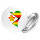Button Simbabwe Flagge Herz Anstecker