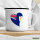Emaille Tasse Anguilla Flagge Herz 300ml Vintage Emaille Becher