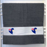 Handtuch Anguilla Flagge Herz 50x100cm