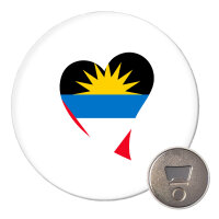 Magnet Antigua und Barbuda Flagge Herz 59mm...