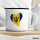 Emaille Tasse Barbados Flagge Herz 300ml Vintage Emaille Becher