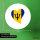 Aufkleber Barbados Flagge Herz 10cm Sticker